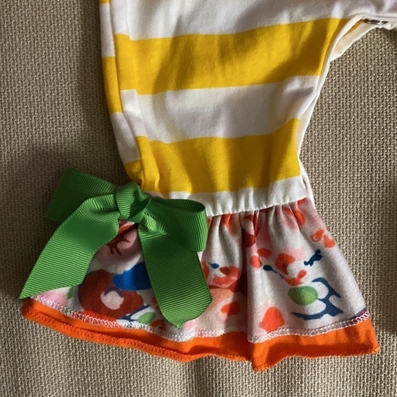 IBTOM Castle ruffle, pumpkin romper Size 12m - Picture 3 of 10
